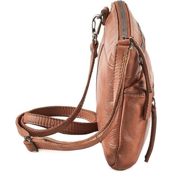 Small Crossbody Sling Bag Real Leather Purse for Women Crossover Trendy Shoulder - Picture 6 of 8